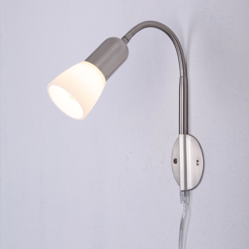 Globo - Flessibile piccola lampada 1xE14/40W/230V cromo opaco