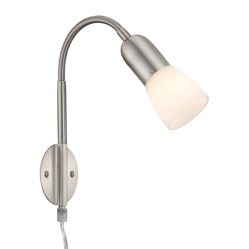 Globo - Flessibile piccola lampada 1xE14/40W/230V cromo opaco