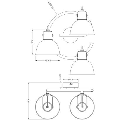 Globo - Luce Spot 3xE14/25W/230V