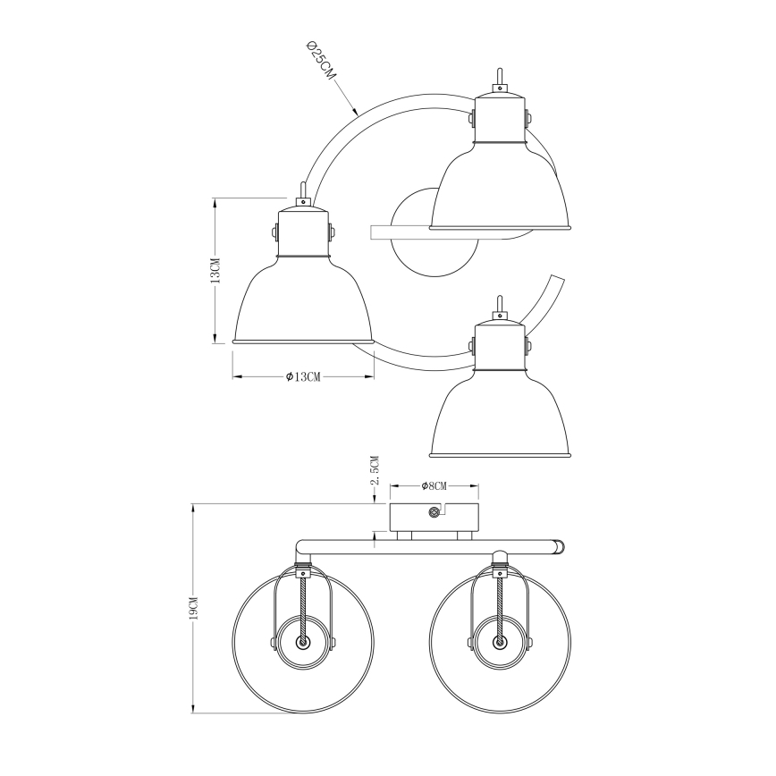 Globo - Luce Spot 3xE14/25W/230V