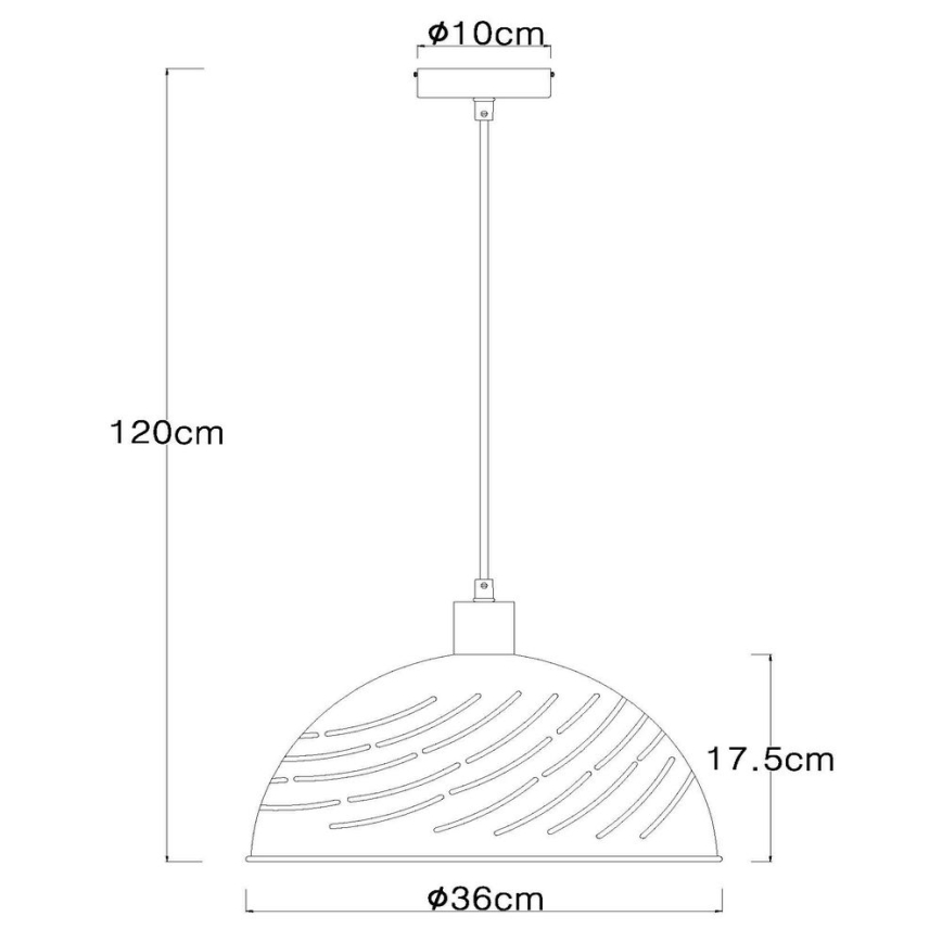 Globo - Lampadario a sospensione con filo 1xE27/60W/230V