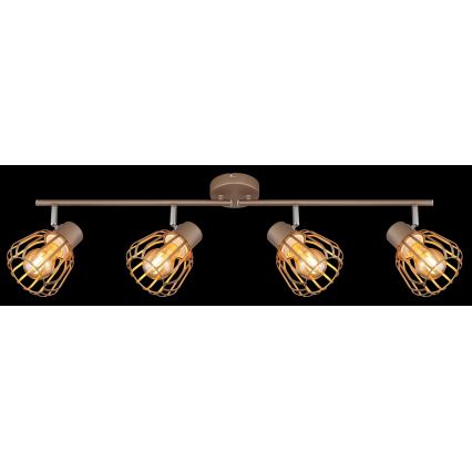 Globo - Plafoniera con 4 faretti E27/40W/230V