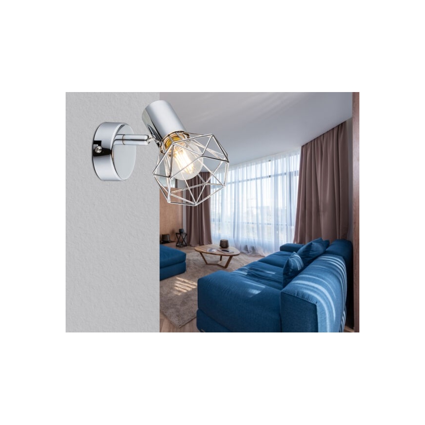 Globo - Wandstrahler 1xE14/40W/230V glänzendes Chrom