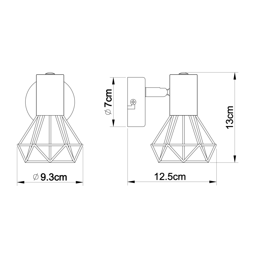 Globo - Wandstrahler 1xE14/40W/230V glänzendes Chrom