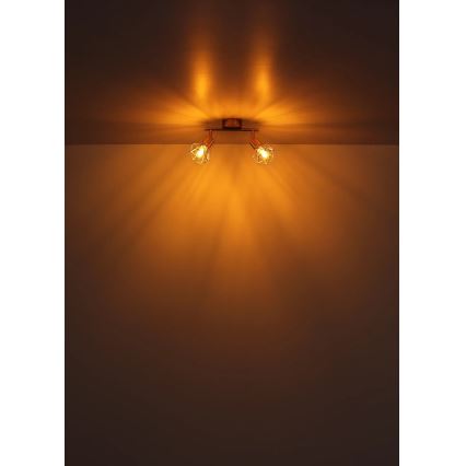 Globo - Faretto 2xE14/40W/230V oro
