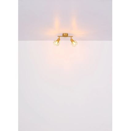 Globo - Faretto 2xE14/40W/230V oro