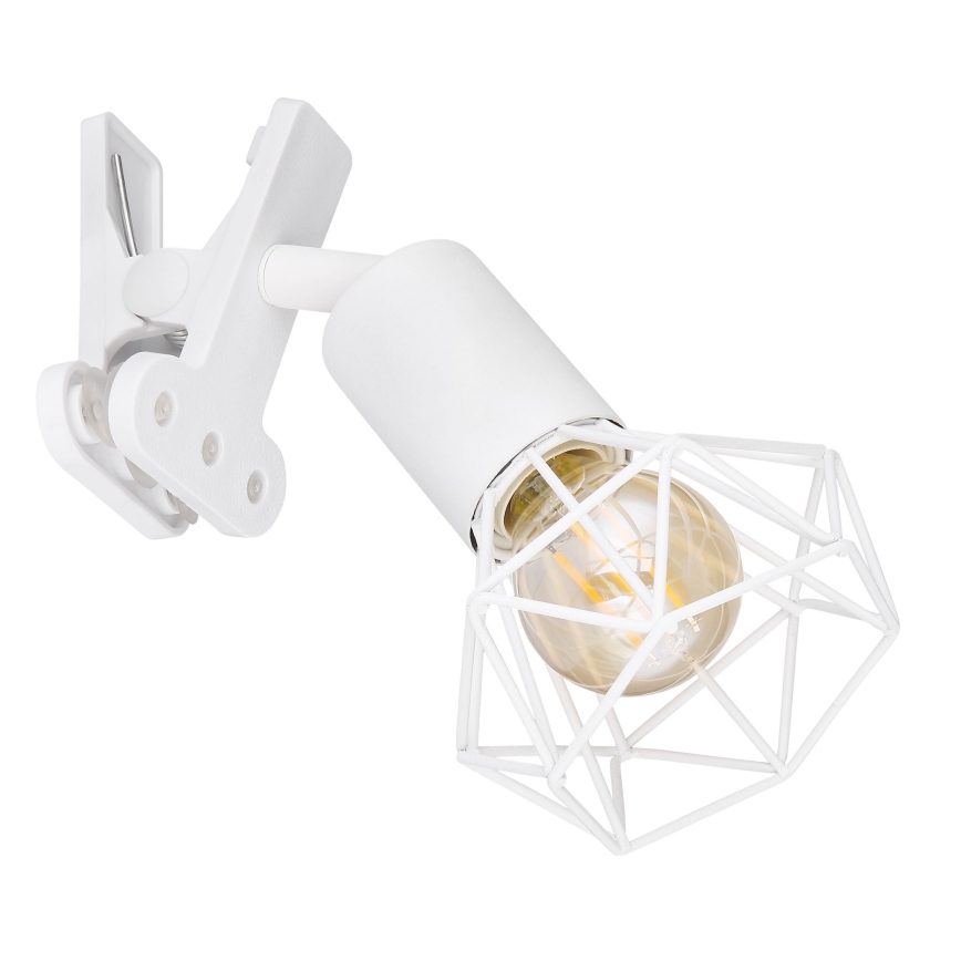 Globo - Wandlampe mit Klemme 1xE14/40W/230V weiß