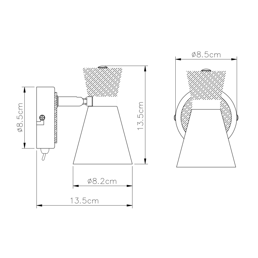 Globo - Wandstrahler 1xE14/25W/230V