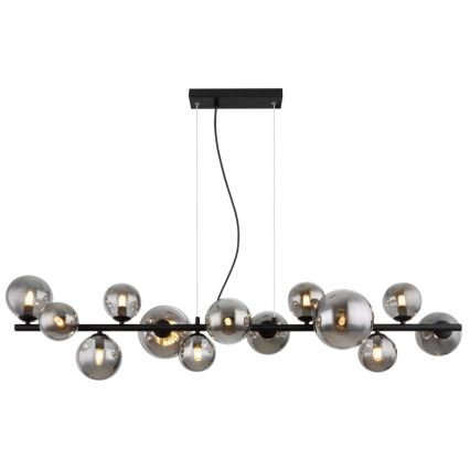 Globo - LED-Hängeleuchte 13xG9/3,5W/230V rauchig/schwarz
