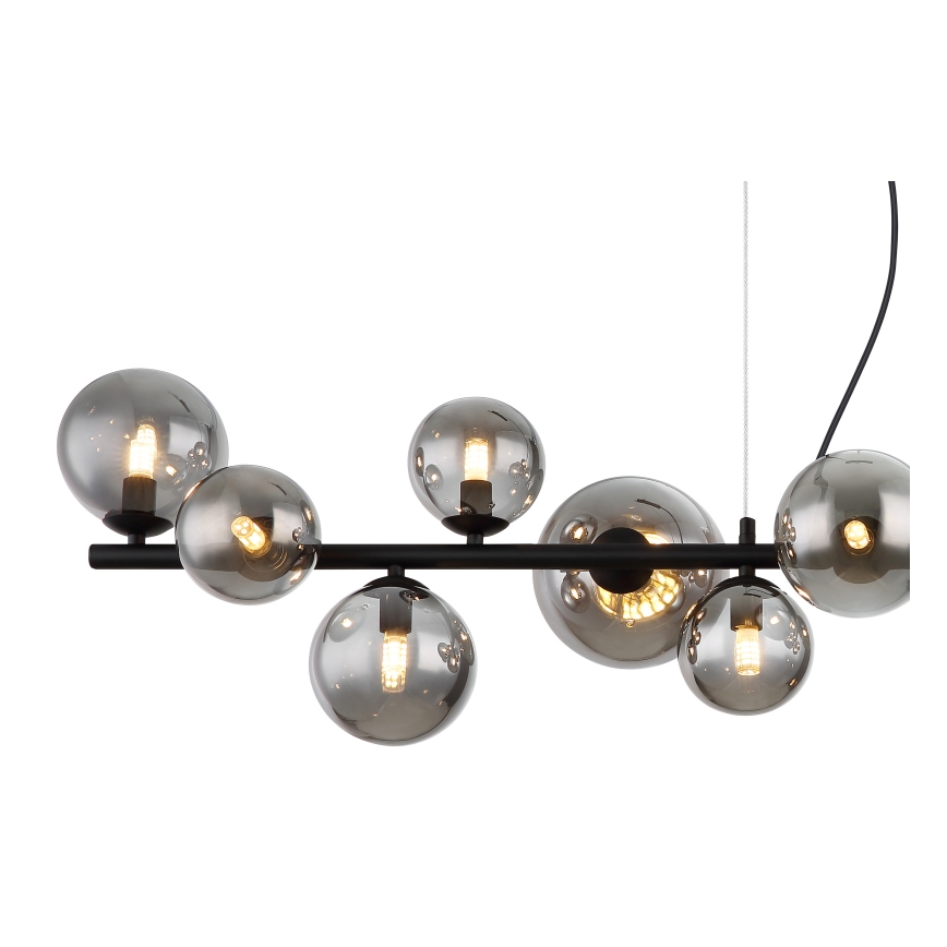Globo - LED-Hängeleuchte 13xG9/3,5W/230V rauchig/schwarz