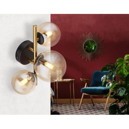 Globo - Lampadario a plafone LED RIHA 3xG9/3,5W/230V ottone
