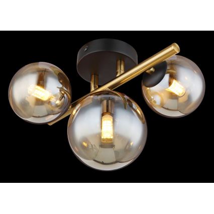 Globo - Lampadario a plafone LED RIHA 3xG9/3,5W/230V ottone