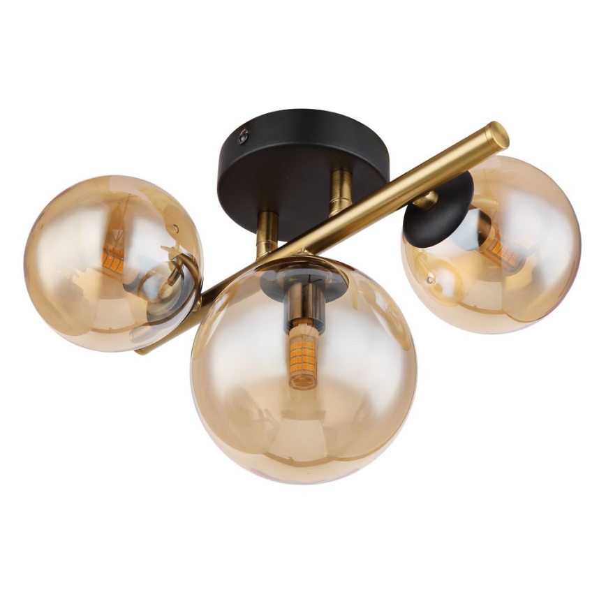 Globo - Lampadario a plafone LED RIHA 3xG9/3,5W/230V ottone