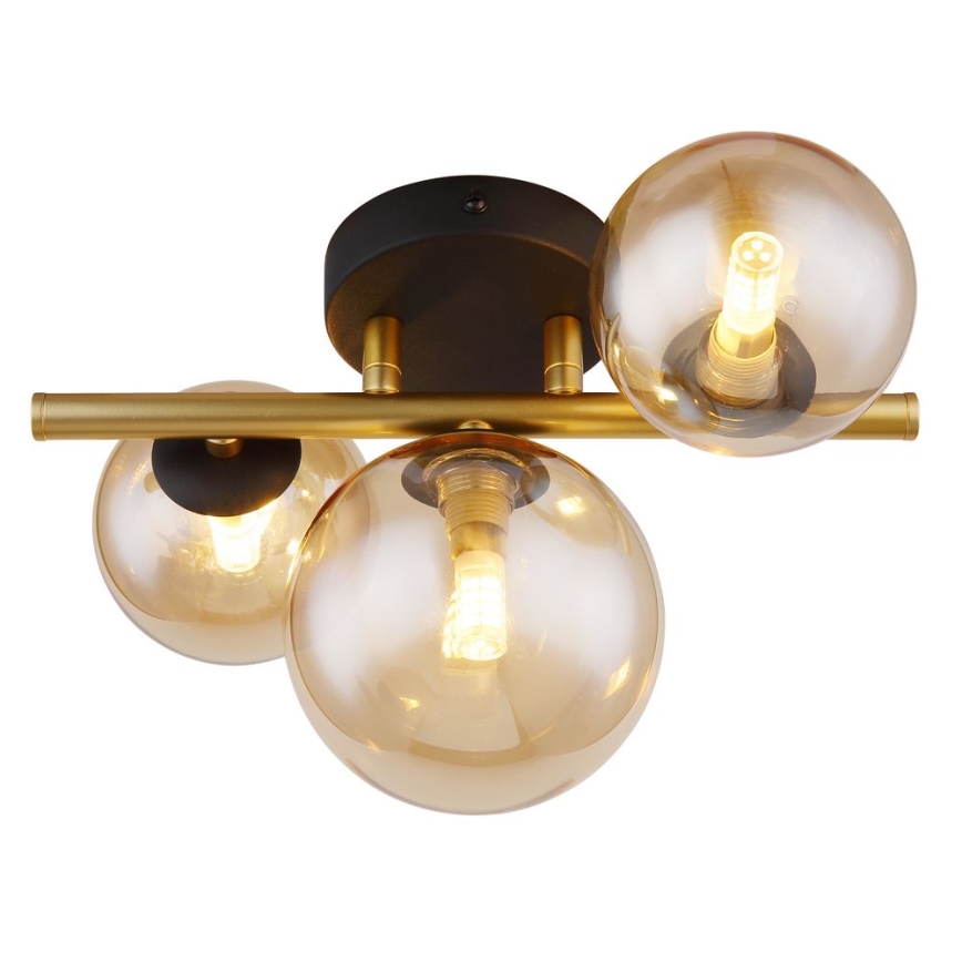 Globo - Lampadario a plafone LED RIHA 3xG9/3,5W/230V ottone
