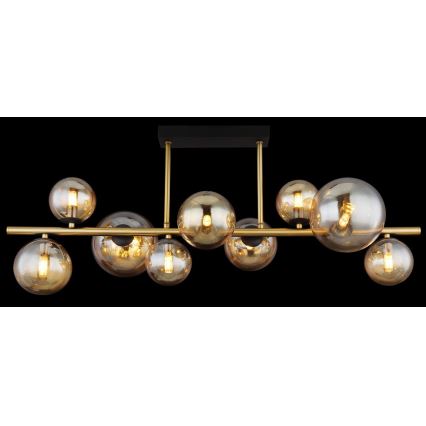 Globo - LED-Deckenleuchte an Stange 9xG9/3W/230V Messing