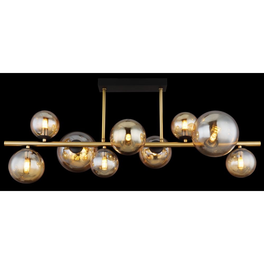 Globo - LED-Hängeleuchter 9xG9/3W/230V Messing