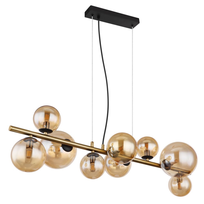Globo - Lampadario LED a sospensione con filo 9xG9/3W/230V ottone