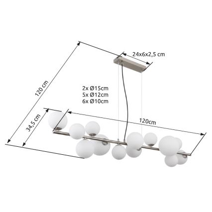Globo - Lampadaire LED 13xG9/3,5W/230V blanc