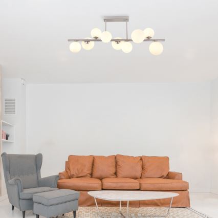 Globo - LED-Deckenleuchte an Stange 9xG9/3W/230V matt Chrom