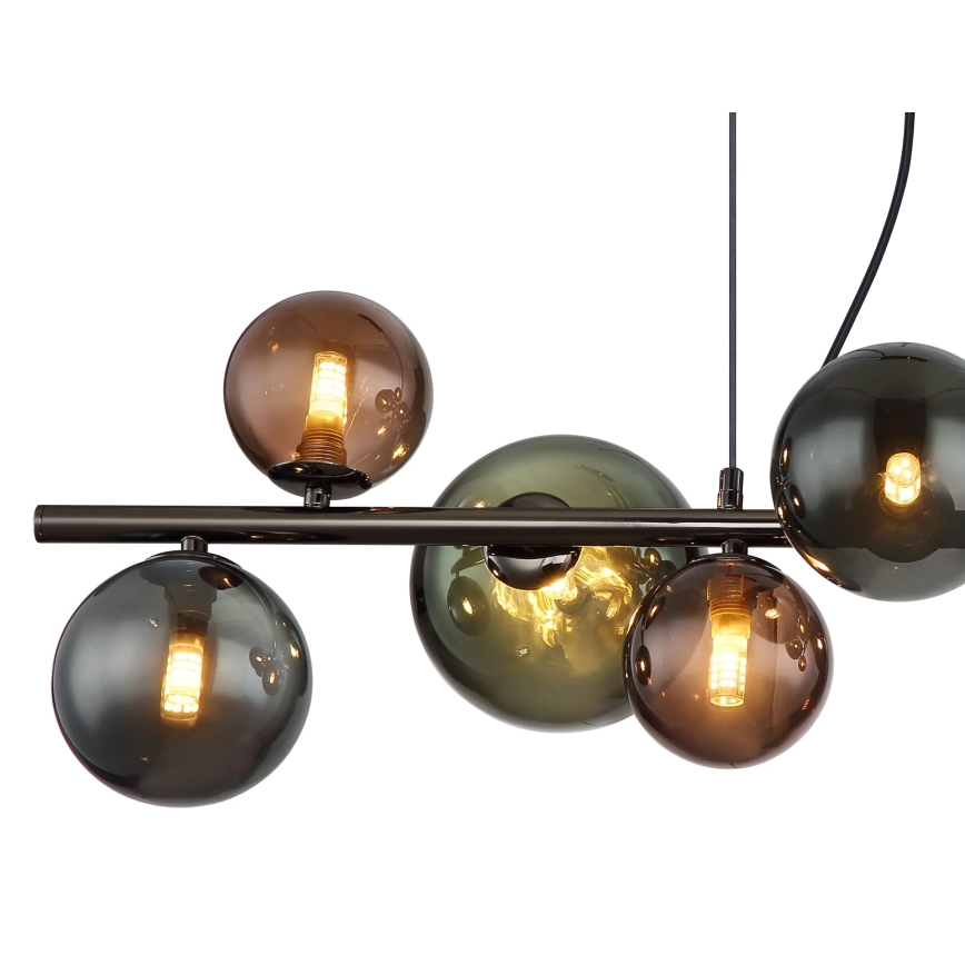Globo - LED-Pendelleuchte an Drahtseil 9xG9/3W/230V