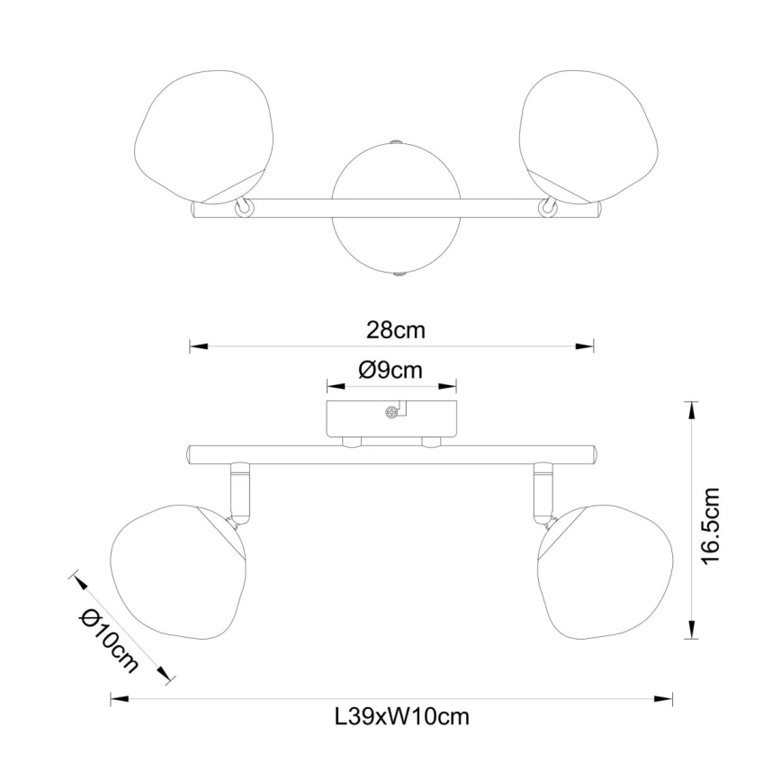 Globo - Faretto 2xG9/5W/230V