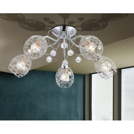 Globo - Lampadario a plafone 5xE14/40W/230V
