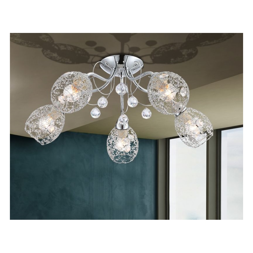 Globo - Lampadario a plafone 5xE14/40W/230V