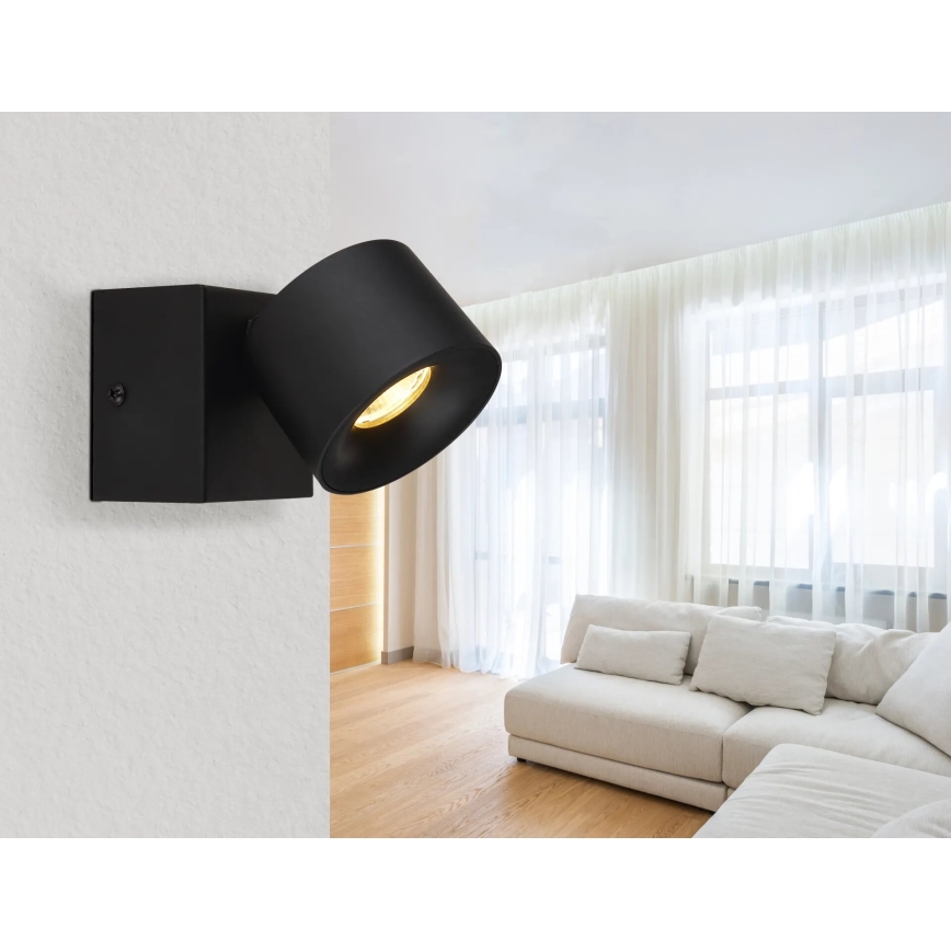 Globo - Luce Spot da parete a LED LED/6W/230V nero