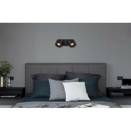 Globo - Faretto LED 2xLED/6W/230V nero