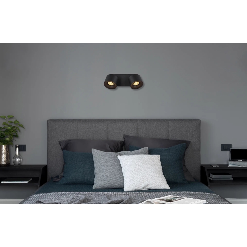 Globo - Faretto LED 2xLED/6W/230V nero