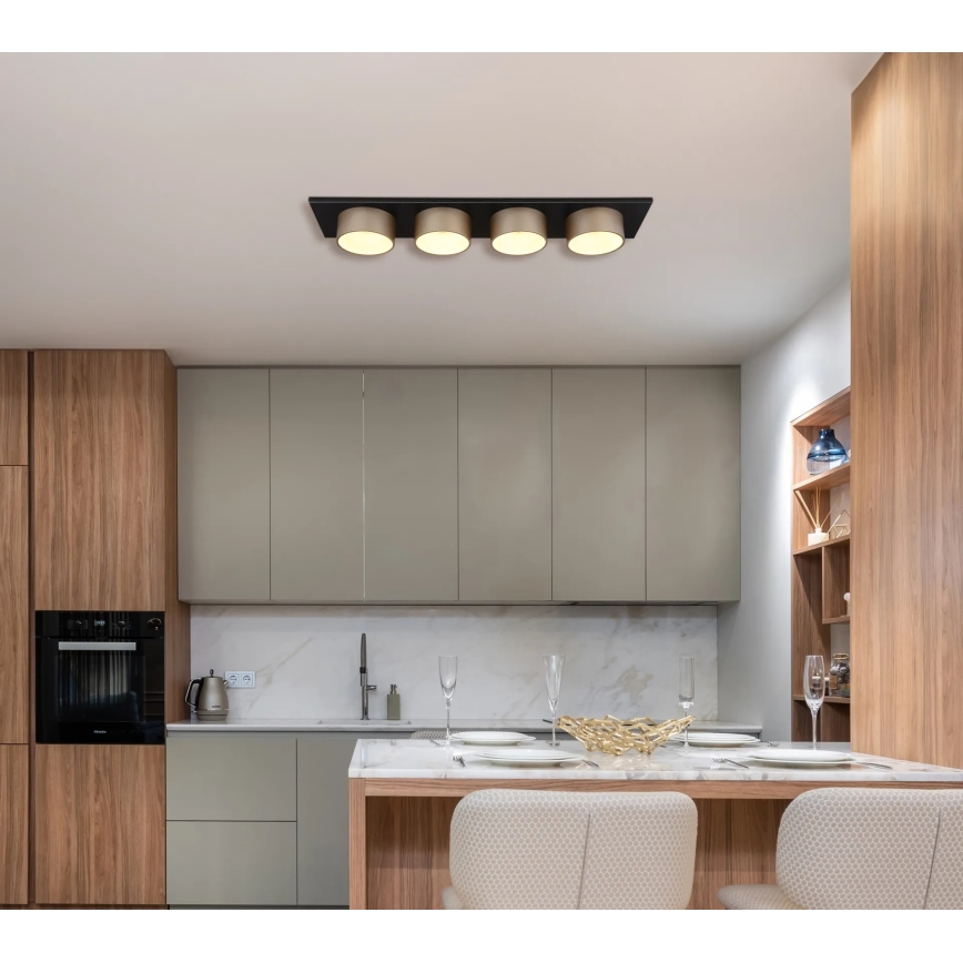 Globo - LED-Deckenleuchte LED/40W/230V 3000K 86x20 cm beige