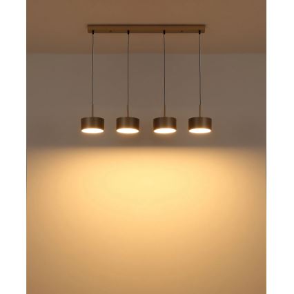 Globo - Lustre LED suspendu par câble LED/40W/230V 3000K beige
