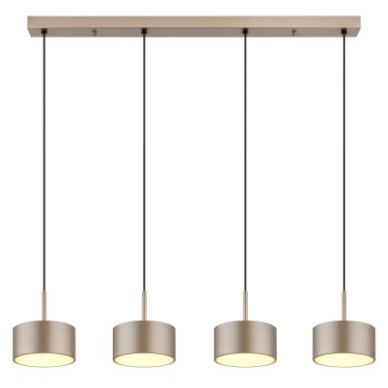Globo - Lustre LED suspendu par câble LED/40W/230V 3000K beige