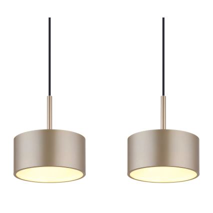 Globo - Lustre LED suspendu par câble LED/40W/230V 3000K beige