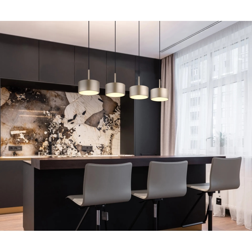 Globo - Suspension LED sur câble, 40 W, 230 V, 3000 K, laiton