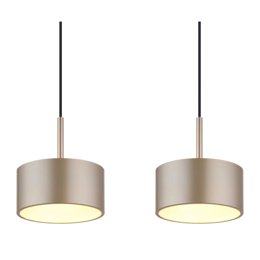 Globo - Suspension LED sur câble, 40 W, 230 V, 3000 K, laiton