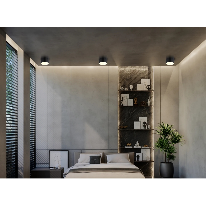 Globo - Plafoniera LED/12W/230V 3000K Ø 15 cm, nero