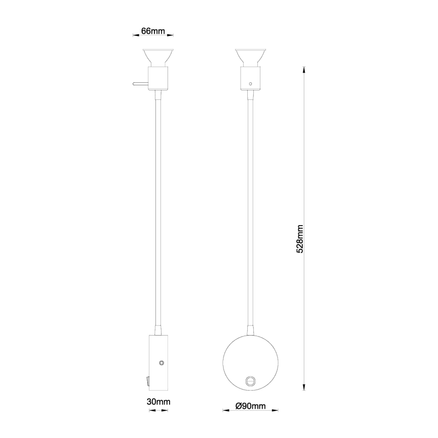 Globo - Lampada da parete 1xGU10/35W/230V