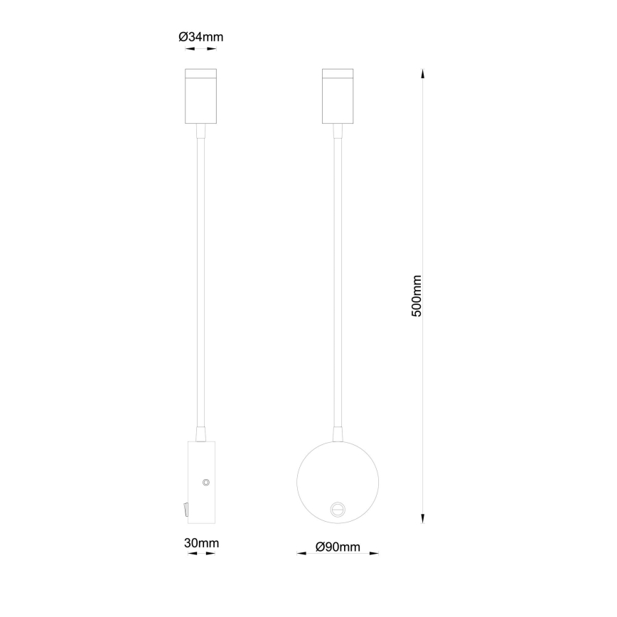 Globo - Applique a LED LED/3W/230V