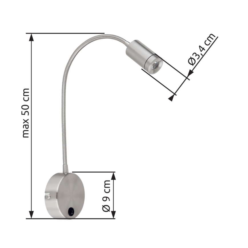 Globo - Lampada LED flessibile LED/3W/230V