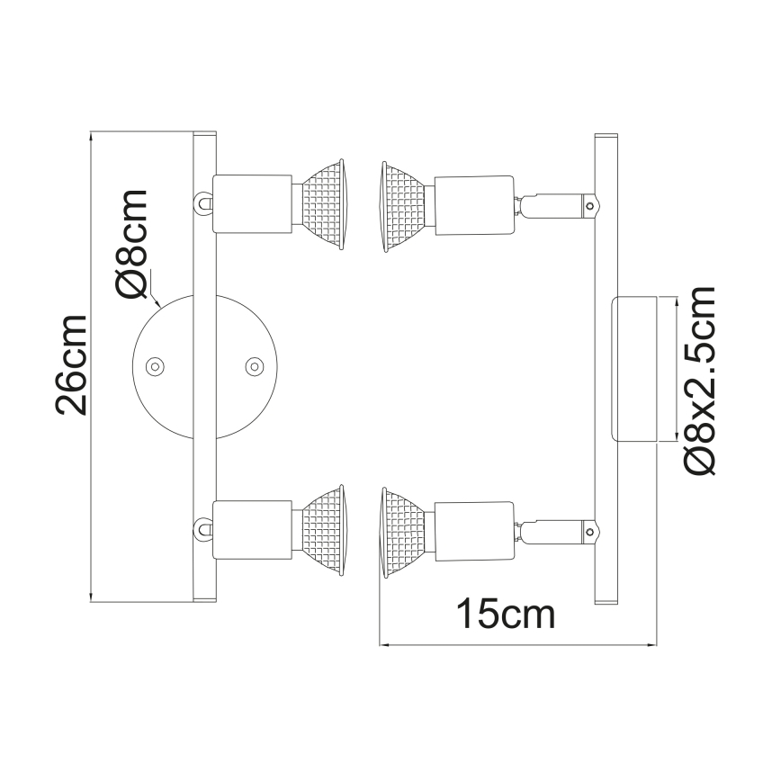 Globo - Luce Spot a LED 2xGU10/3W/230V
