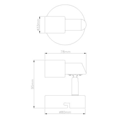 Globo - Luce Spot da parete a LED 1xGU10/3W/230V