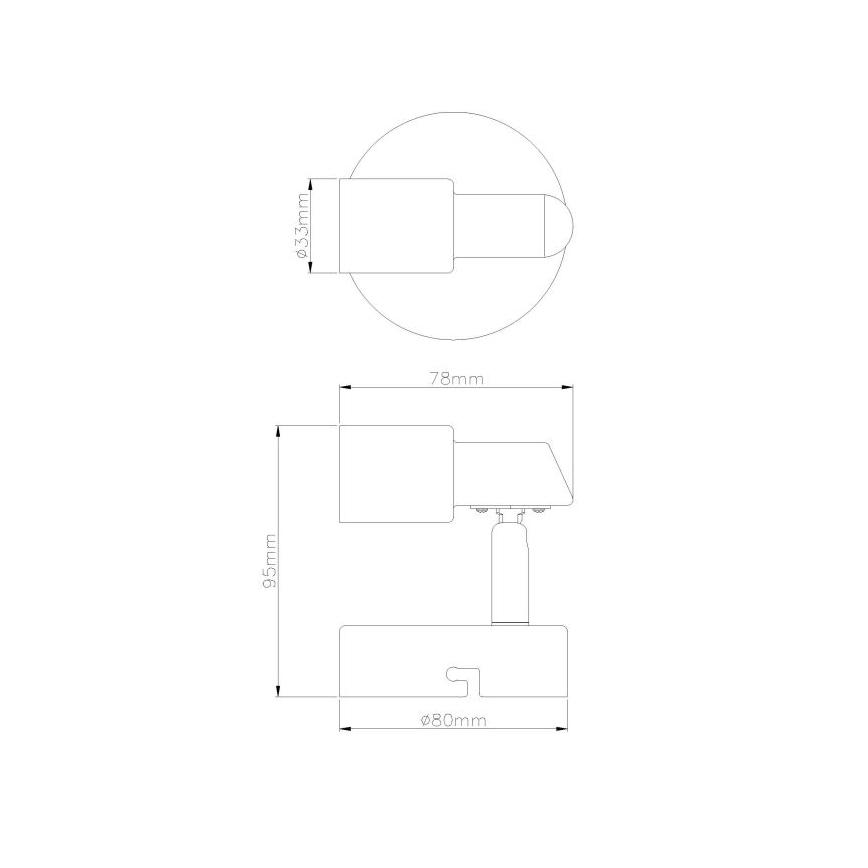 Globo - Luce Spot da parete a LED 1xGU10/3W/230V