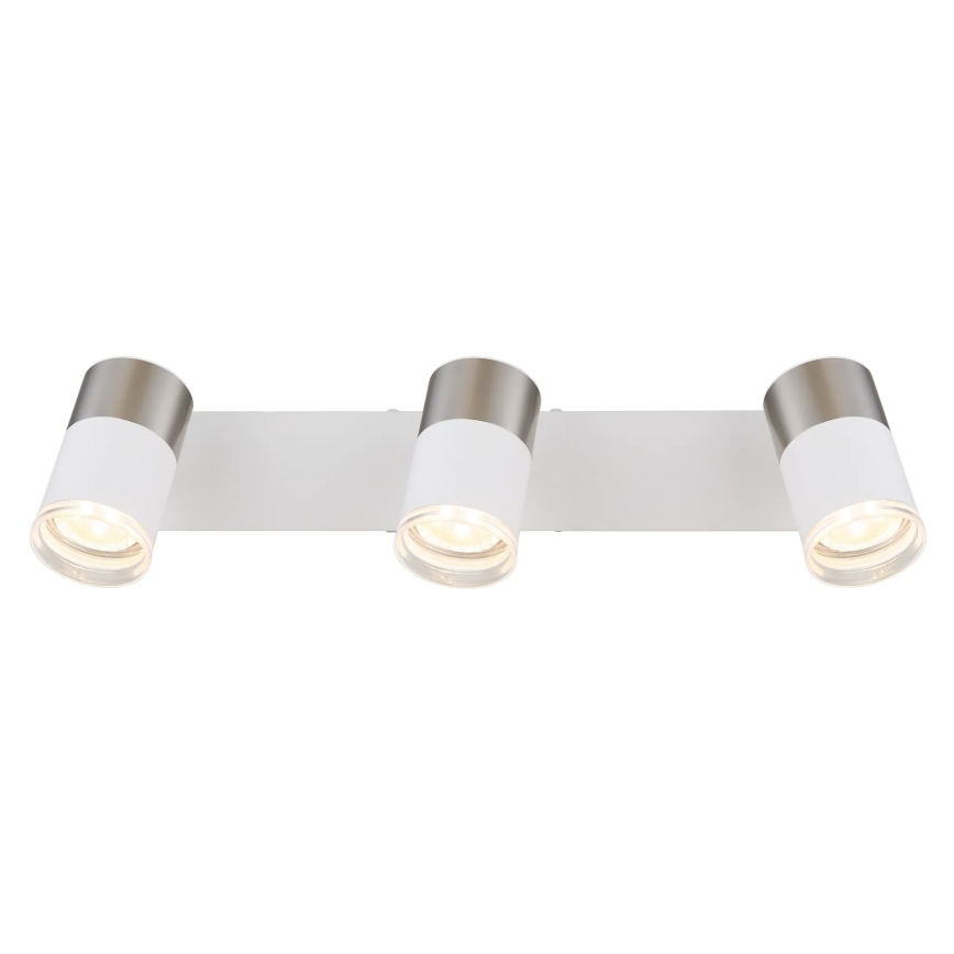Globo - Spot 3xGU10/25W/230V blanc/chrome mat