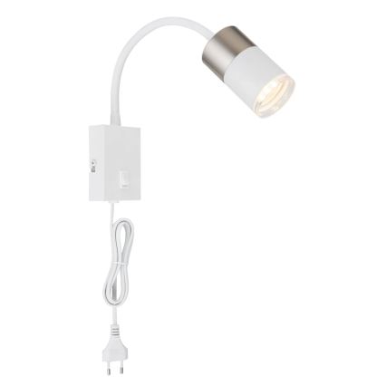 Globo - Faretto da parete 1xGU10/25W/230V bianco/cromo opaco
