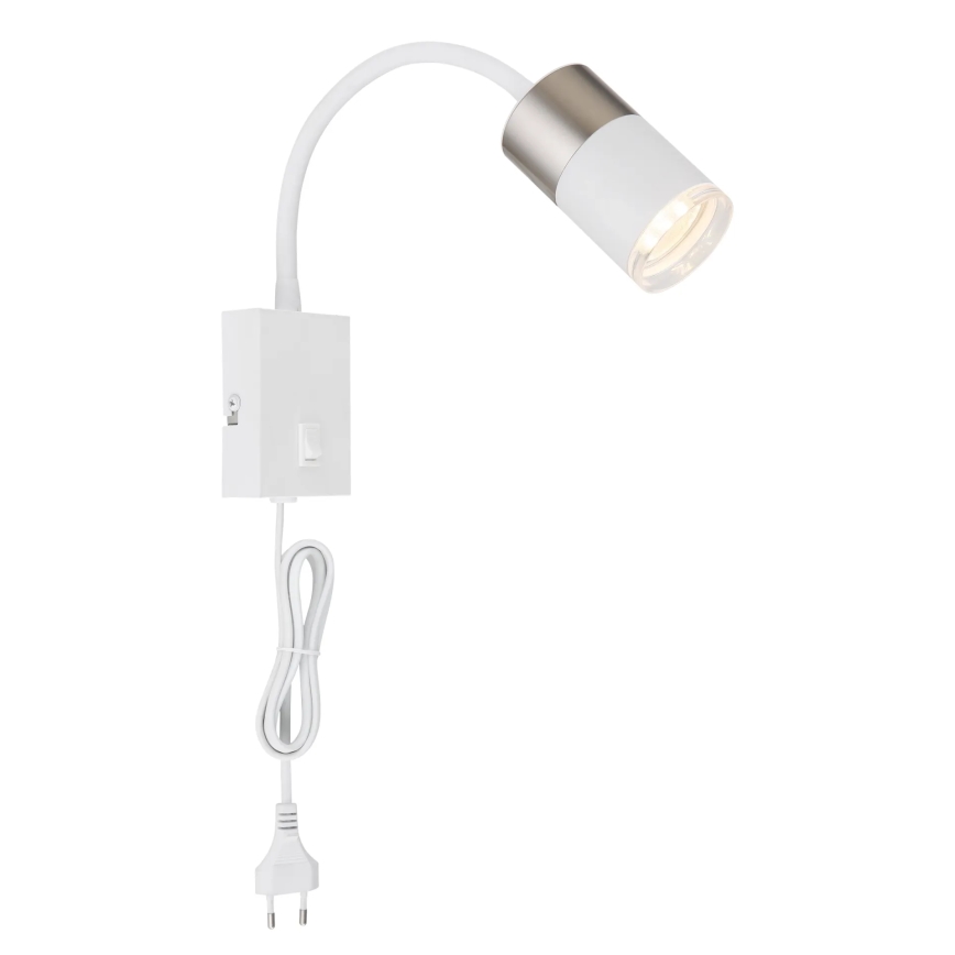 Globo - Faretto da parete 1xGU10/25W/230V bianco/cromo opaco