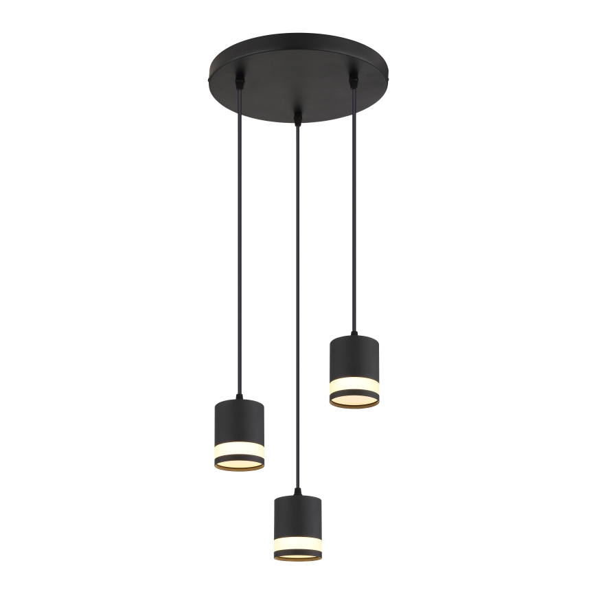 Globo - Lampadario LED a sospensione con filo 3xGX53/7W/230V 3000K nero