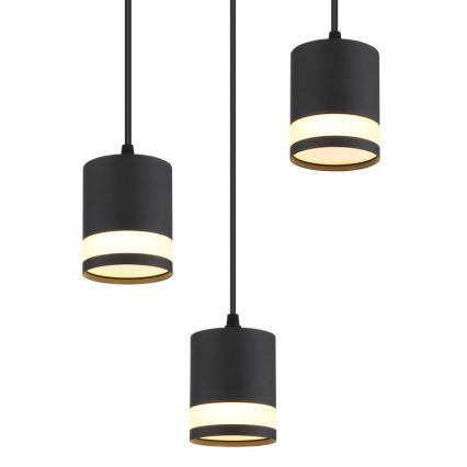 Globo - Lampadario LED a sospensione con filo 3xGX53/7W/230V 3000K nero