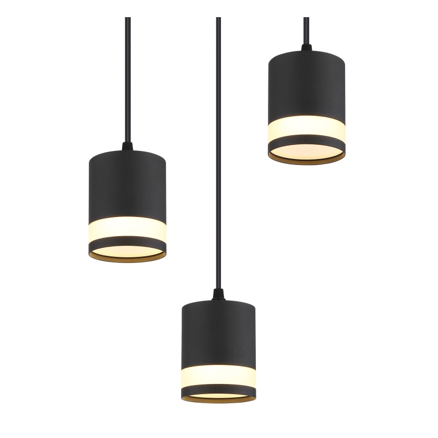 Globo - Lampadario LED a sospensione con filo 3xGX53/7W/230V 3000K nero