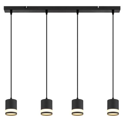 Globo - Lampadario LED a sospensione con filo 4xGX53/7W/230V 3000K nero